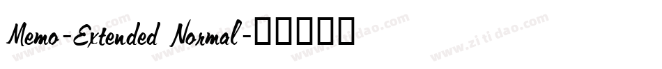 Memo-Extended Normal字体转换